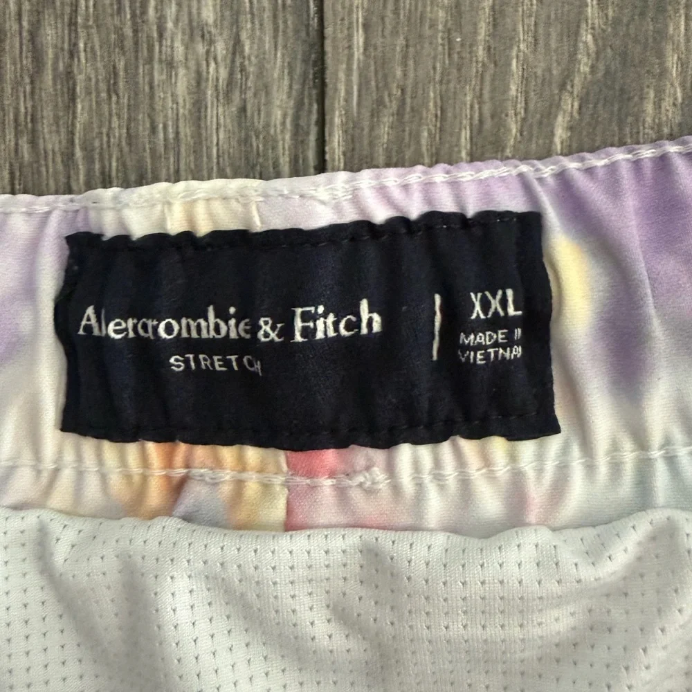 Abercrombie & Fitch  Stretch Pastel Tie-Dye Swim Trunks multicolor Size XXL